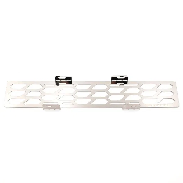 82172 – PUTCO Bumper Grille Insert, Hex Shield Design Polished Silver Stainless Steel - view 2